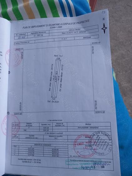 Teren de 1041 mp, în Central