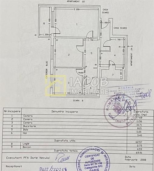 Apartament cu 3 camere decomandat în Alecu Russo