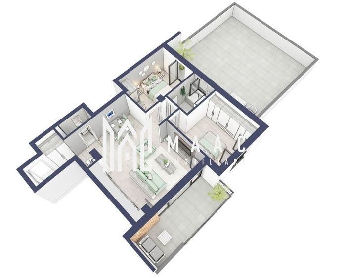 Apartament cu 3 camere în Turnișor