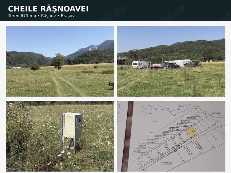 Teren de 675 mp, în Cheile Râșnoavei
