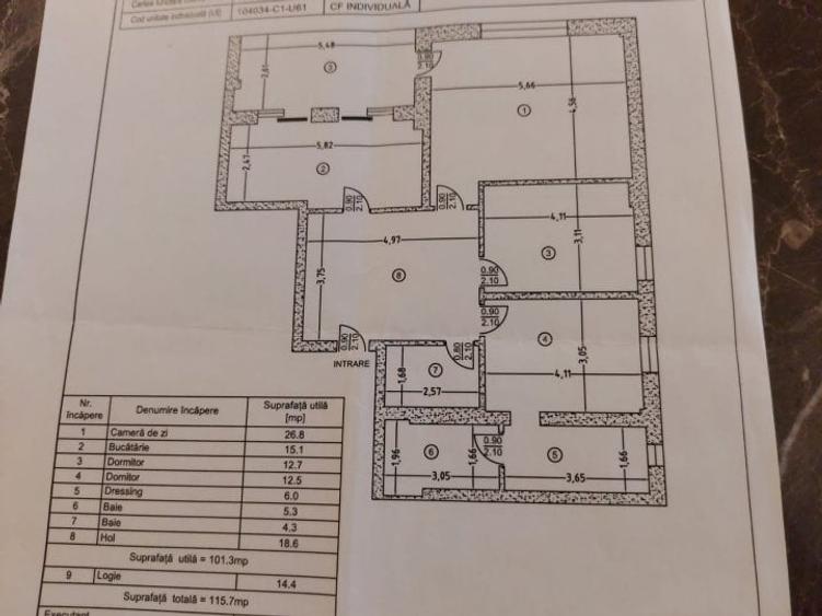 Apartament cu 3 camere decomandat, mobilat în Ultracentral