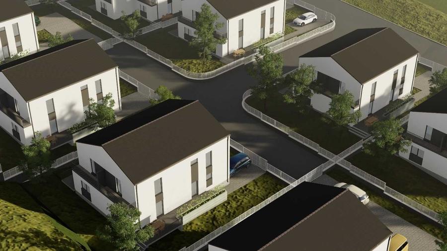 Lot de teren 600 mp de vanzare cu utilitati si autorizatie de constructie duplex in Cristesti - 5