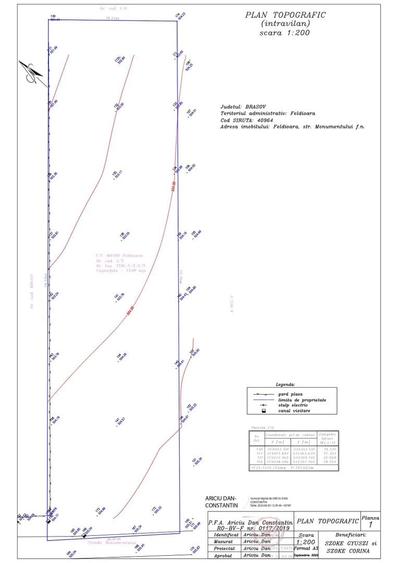 Teren Construcții intravilan de 1540 mp, în Feldioara