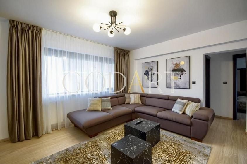 Apartament cu 3 camere decomandat, mobilat în Herăstrău