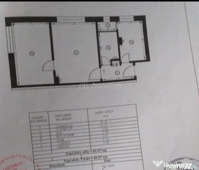 Apartament cu 2 camere semidecomandat în Boldești