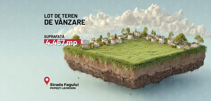 Teren agricol intravilan de 4467 mp, în Sud-Est