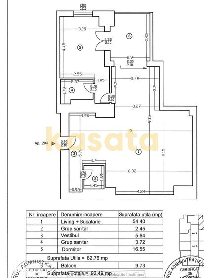 Apartament cu 2 camere, mobilat în Pipera