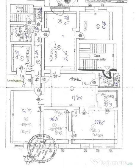 Apartament cu 5 camere decomandat în Cișmigiu