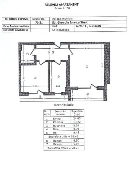Apartament 2 Camere Sisești | 58 mp | Încalzire pardoseală | Parcare - 15