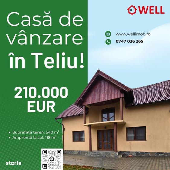 Casă cu 4 camere în Teliu