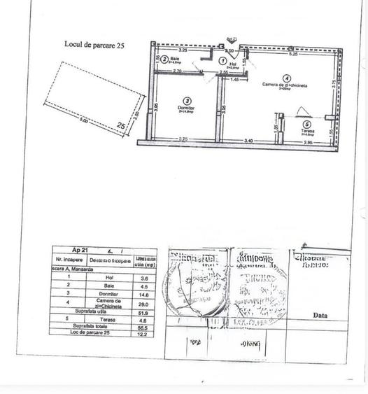 Apartament cu 2 camere decomandat în Buziașului