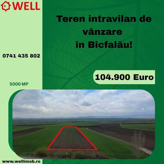 Teren intravilan de 5000 mp, în Bicfalău