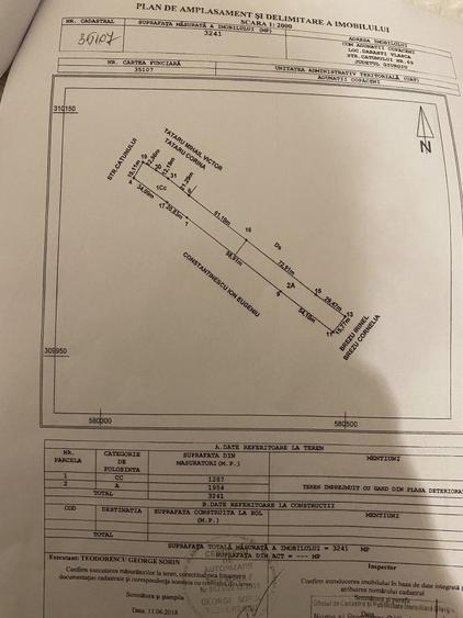 Teren Construcții intravilan de 4200 mp, în Adunații-Copăceni