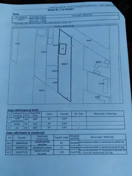 Casă cu 4 camere cu Teren 1600 Mp în Tudor Vladimirescu