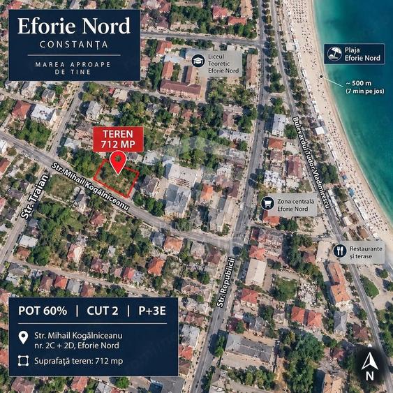 Teren intravilan 712 mp | Eforie Nord | Zona centrala - 2