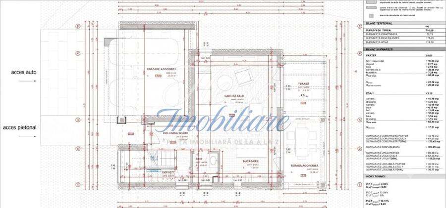 Casă cu 4 camere decomandat cu Teren 710 Mp în Baciu