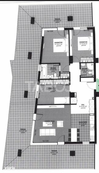 Apartament cu 4 camere semidecomandat în Bună Ziua