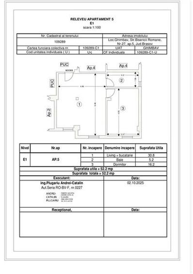 Apartament cu 2 camere decomandat în Exterior Est