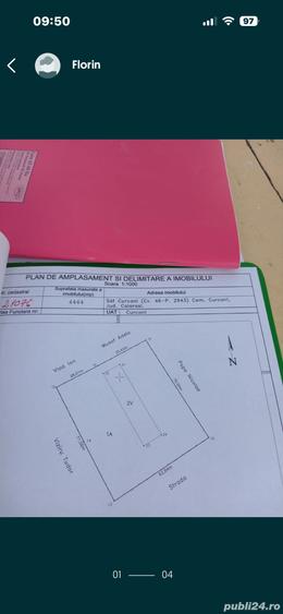 Teren de 4464 mp, în Curcani