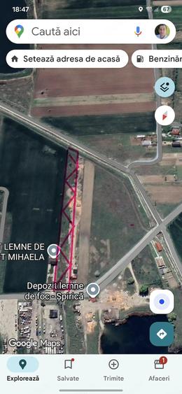 Teren de 5100 mp, în Ulmi