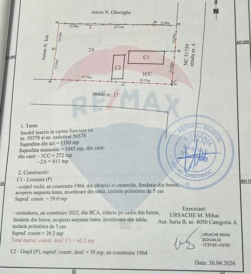 Casă cu Teren 1043 Mp în Dochia