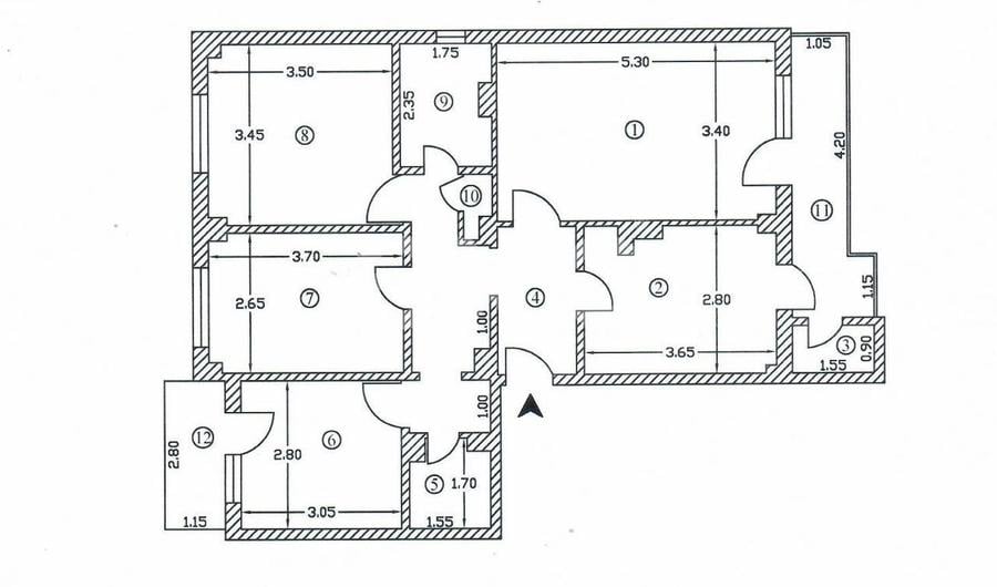 Apartament cu 2 camere decomandat în Războieni