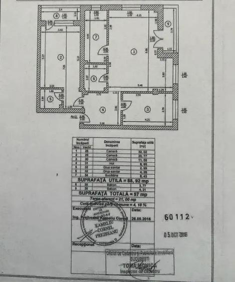 Apartament cu 3 camere decomandat, mobilat în Fundeni
