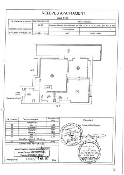 APARTAMENT 3 CAMERE, MOBILAT, LANGA PLAJA, MAMAIA NORD - 3