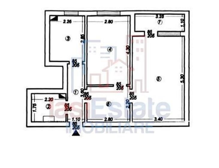 Apartament cu 2 camere decomandat în Alexandru cel Bun