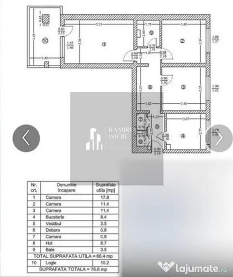 Apartament 3 camere renovat | Centrala proprie | Mega Ma... - Bucuresti (Bucuresti-Ilfov) - 12