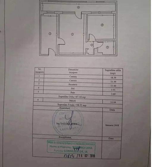 Apartament cu 2 camere în Central