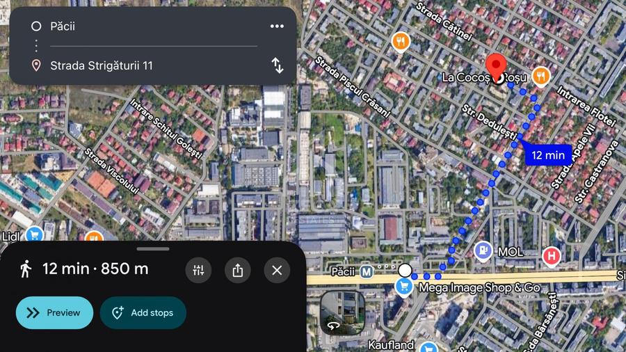 Apartament cu 2 camere, mobilat în Păcii