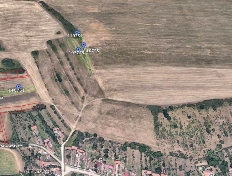 Teren Construcții extravilan de 1000 mp, în Rusciori