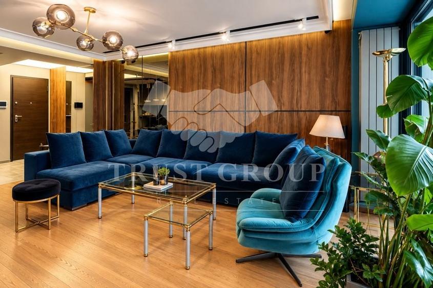 Apartament cu 4 camere semidecomandat, mobilat în Herăstrău