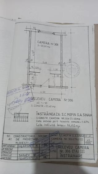 Garsonieră nedecomandată în Central