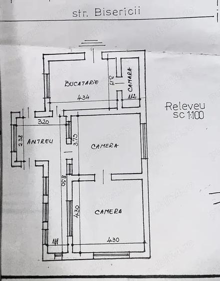 Casă cu 2 camere cu Teren 1053 Mp în Moldovenești