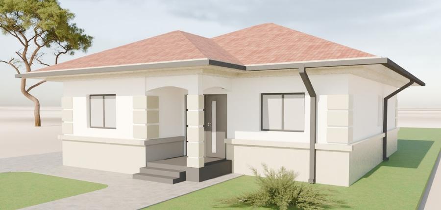 Casă individuală cu 3 camere cu Teren 640 Mp în Moșnița Nouă