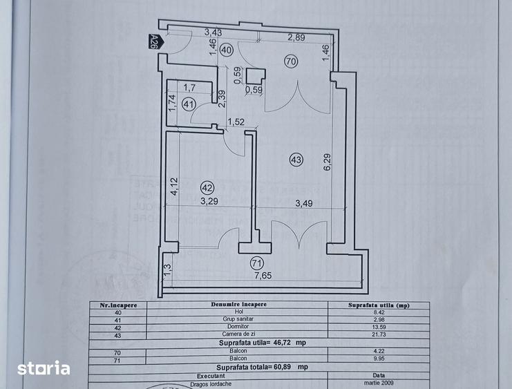 Apartament cu 2 camere în Nord