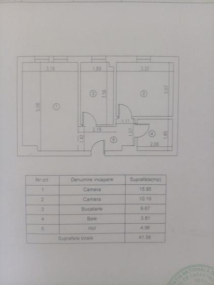 Apartament cu 2 camere decomandat în Chiajna