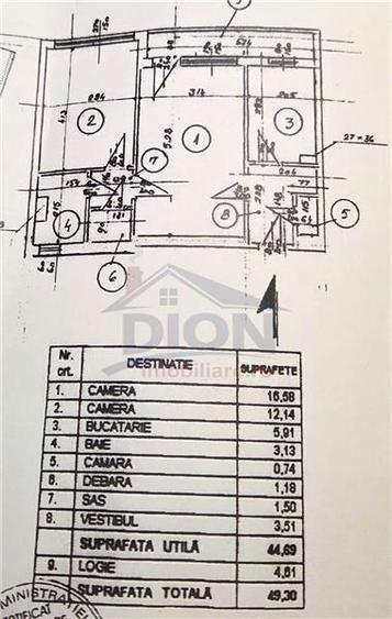 Apartament cu 2 camere decomandat, mobilat în Berceni — fotografia 1