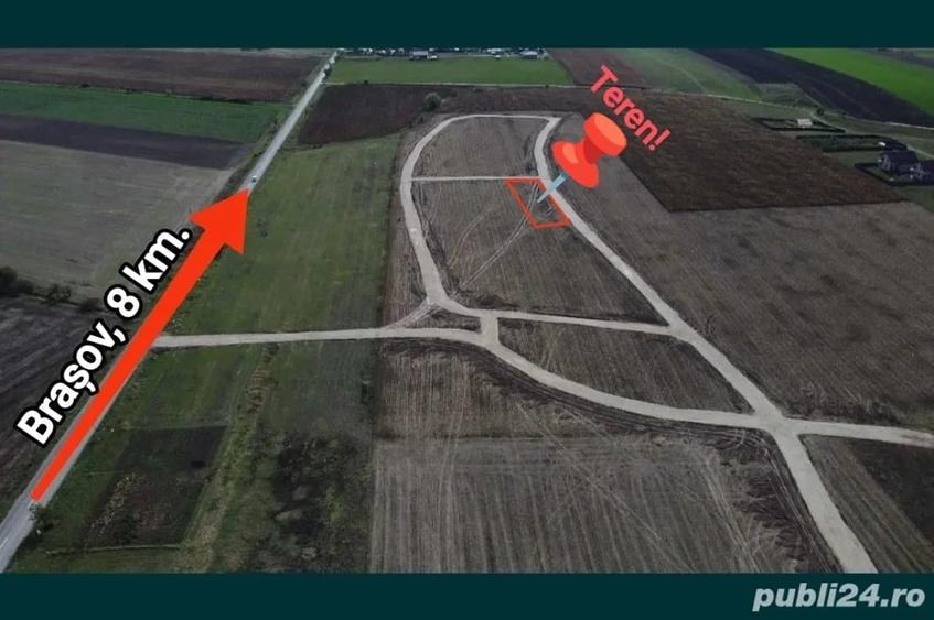 Teren intravilan la 8 km de Bra?ov, la intrare in Bod dinspre Sanpetru - 1