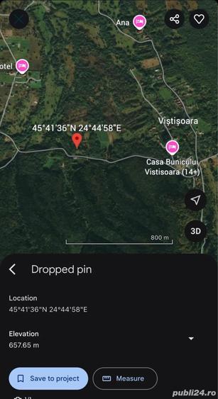 Teren de 4900 mp, în Viștișoara