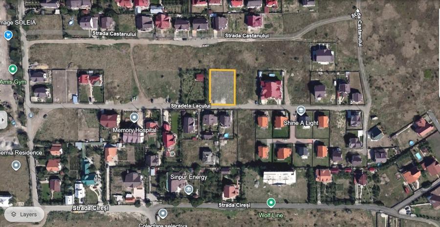 Teren agricol intravilan de 1000 mp, în Valea Lupului