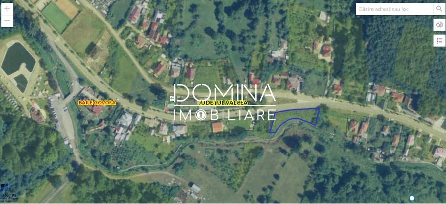 Teren Construcții intravilan de 1160 mp, în Băile Govora