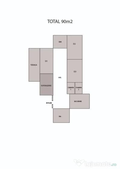 Apartament cu 4 camere decomandat în Central