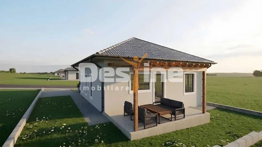 Casă individuală cu 3 camere cu Canalizare în Lumina