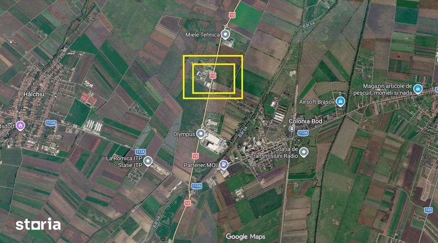 Teren Industrial Brasov - Halchiu cu deschidere la DN 13 - 3