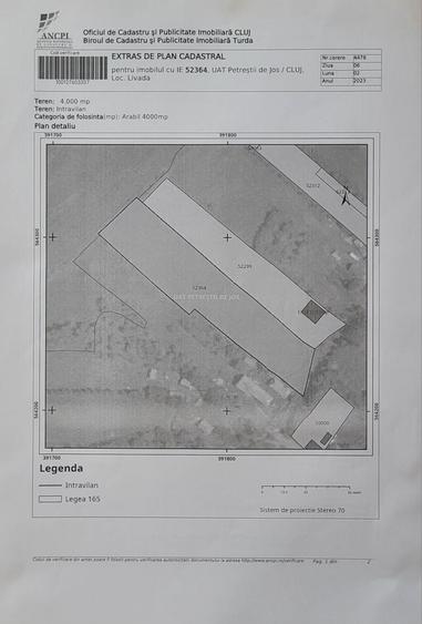 Teren de 4000 mp, în Exterior Vest