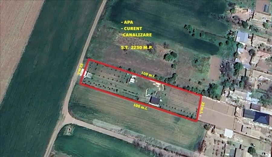 Teren Construcții intravilan de 2230 mp, în Cataloi