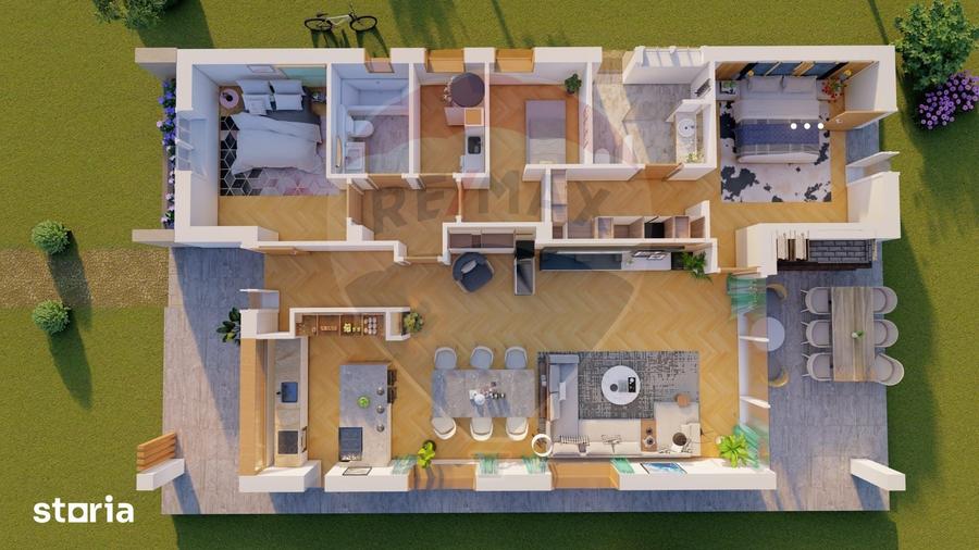 Casa moderna parter | 120 mp | Teren 478 mp | 145.900 I Harman - 3